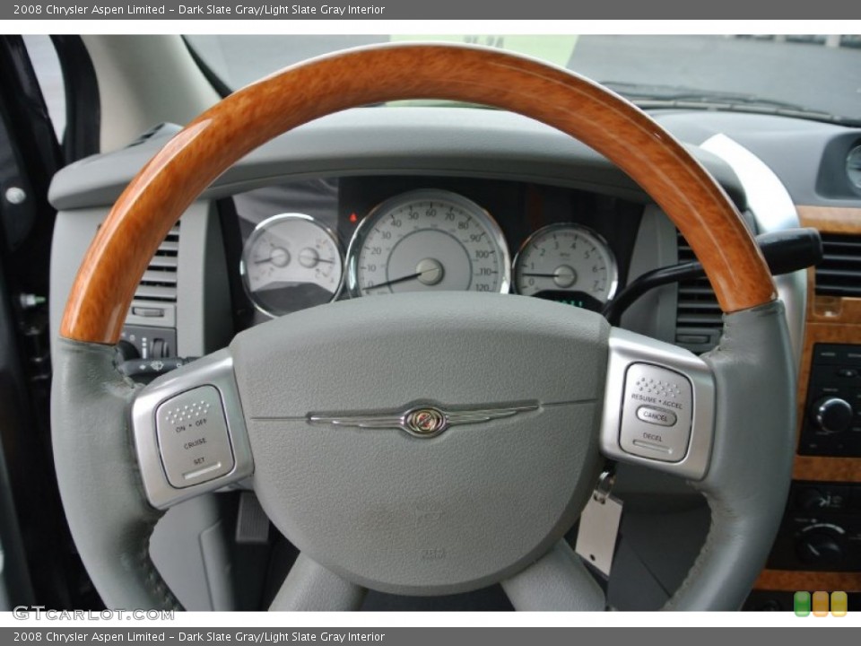 Dark Slate Gray/Light Slate Gray Interior Steering Wheel for the 2008 Chrysler Aspen Limited #79915182