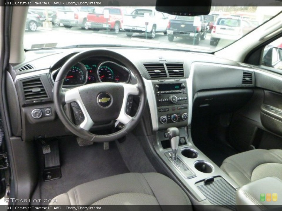 Ebony/Ebony Interior Photo for the 2011 Chevrolet Traverse LT AWD #79916175