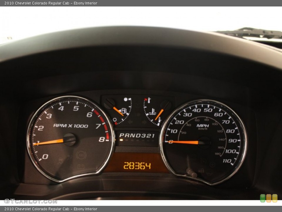 Ebony Interior Gauges for the 2010 Chevrolet Colorado Regular Cab #79919435