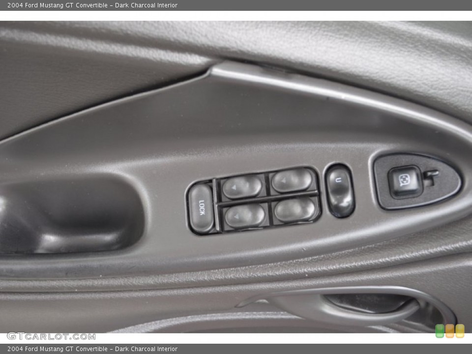 Dark Charcoal Interior Controls for the 2004 Ford Mustang GT Convertible #79924578