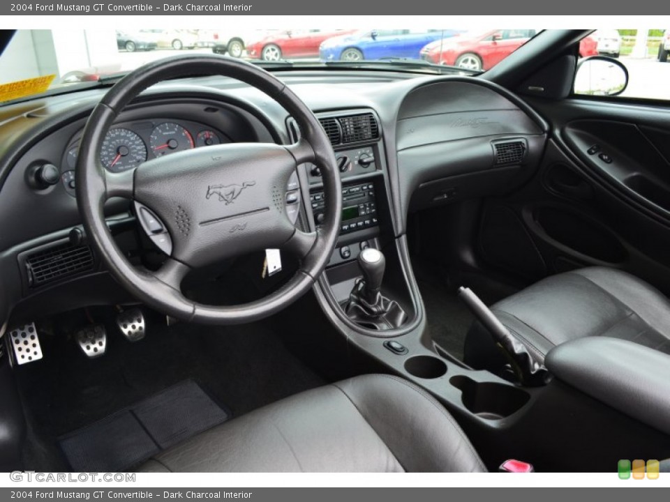 Dark Charcoal Interior Prime Interior for the 2004 Ford Mustang GT Convertible #79924589