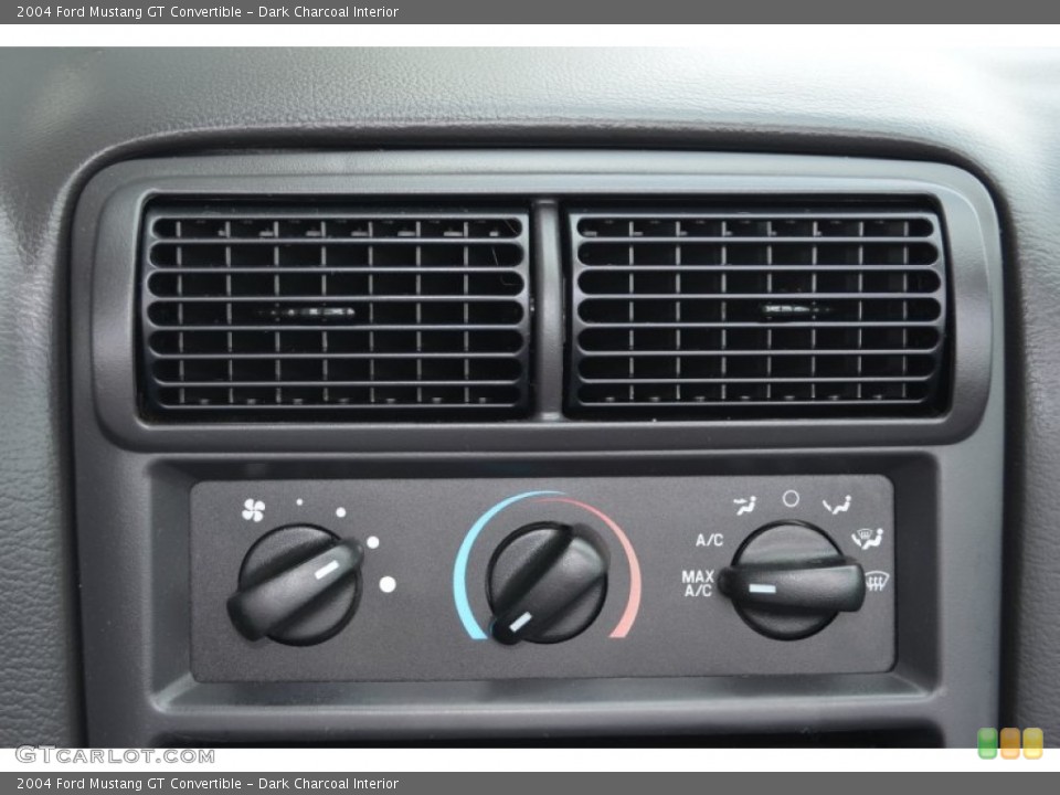 Dark Charcoal Interior Controls for the 2004 Ford Mustang GT Convertible #79924680