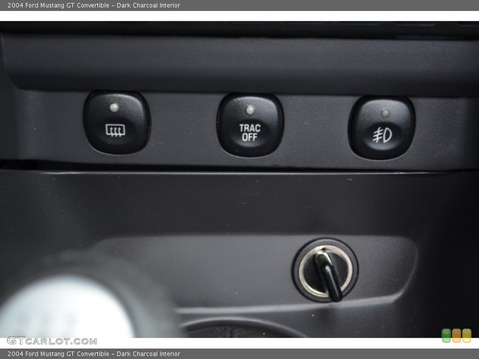 Dark Charcoal Interior Controls for the 2004 Ford Mustang GT Convertible #79924694