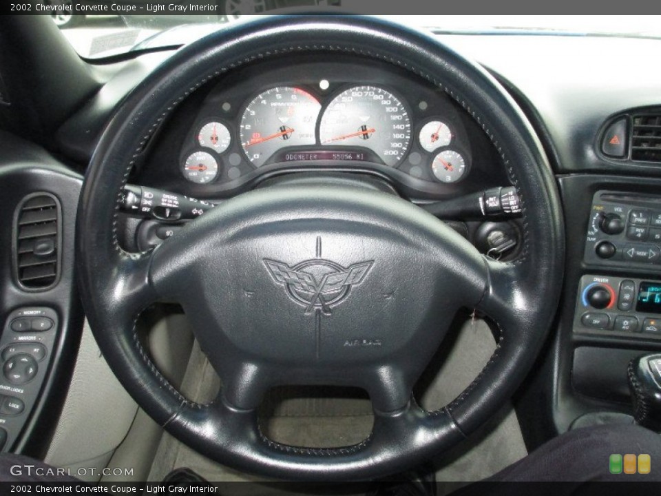 Light Gray Interior Steering Wheel for the 2002 Chevrolet Corvette Coupe #79928731