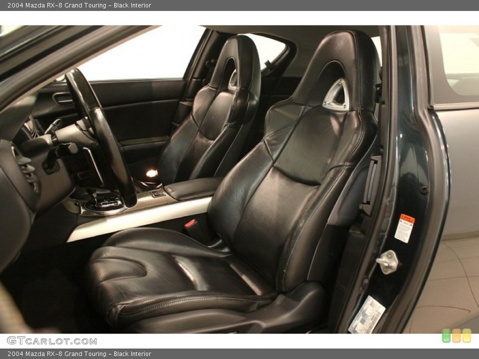 Black Interior Front Seat for the 2004 Mazda RX-8 Grand Touring #79931446