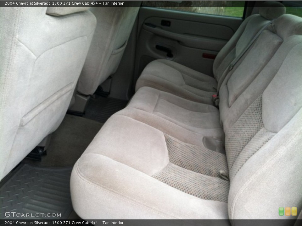 Tan Interior Rear Seat for the 2004 Chevrolet Silverado 1500 Z71 Crew Cab 4x4 #79931940