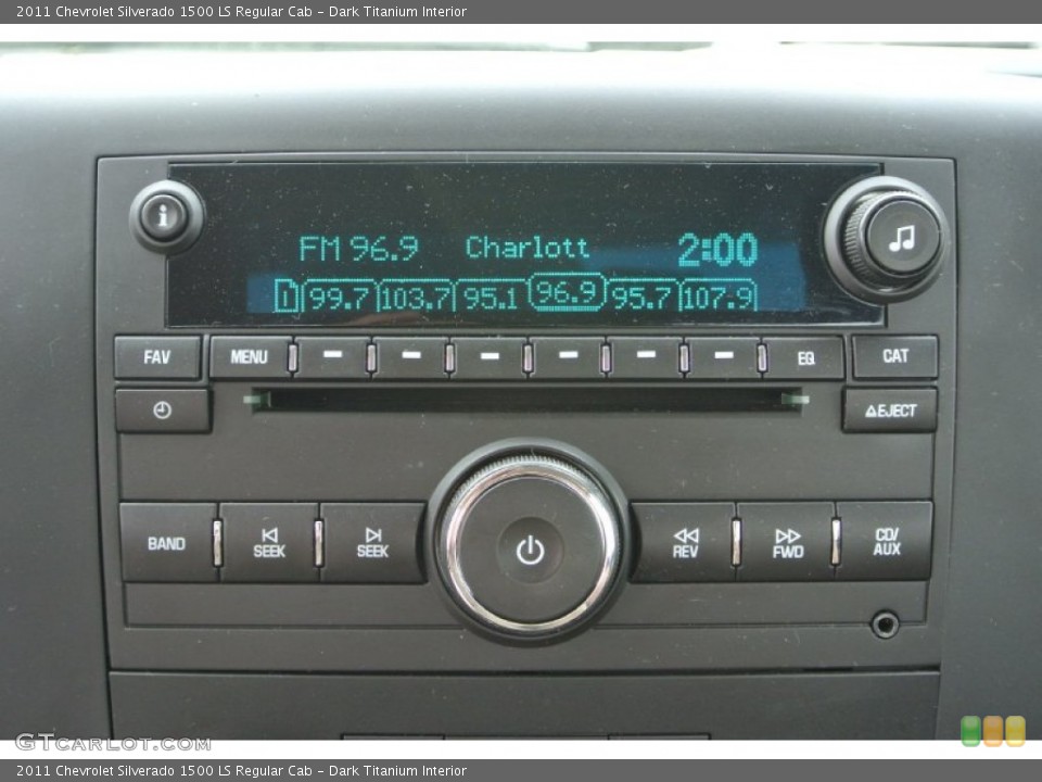 Dark Titanium Interior Audio System for the 2011 Chevrolet Silverado 1500 LS Regular Cab #79933221
