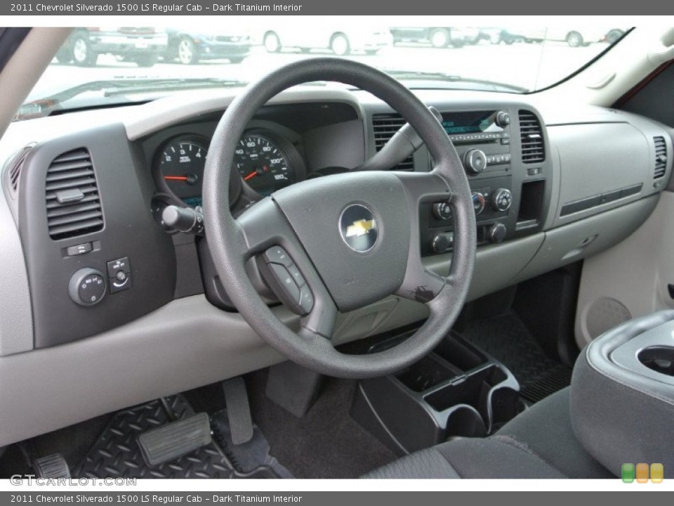 Dark Titanium Interior Dashboard for the 2011 Chevrolet Silverado 1500 LS Regular Cab #79933372
