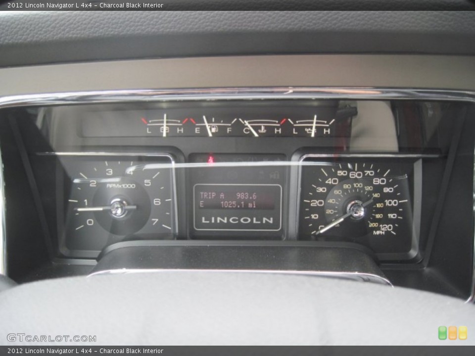 Charcoal Black Interior Gauges for the 2012 Lincoln Navigator L 4x4 #79934812