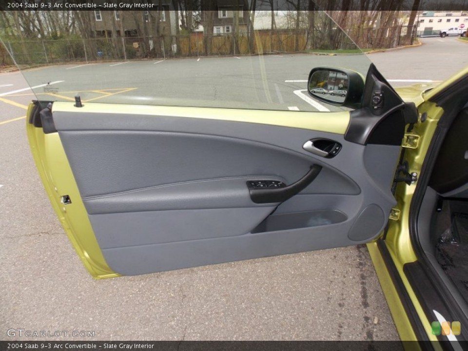 Slate Gray Interior Door Panel for the 2004 Saab 9-3 Arc Convertible #79944439