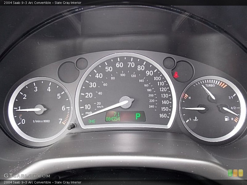 Slate Gray Interior Gauges for the 2004 Saab 9-3 Arc Convertible #79944532