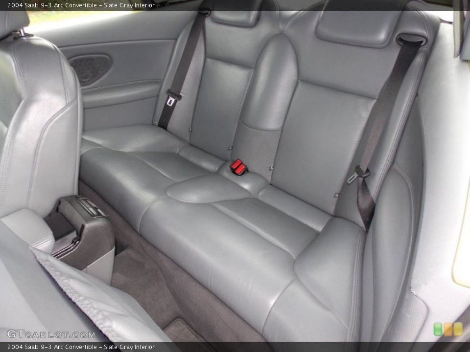 Slate Gray Interior Rear Seat for the 2004 Saab 9-3 Arc Convertible #79944585