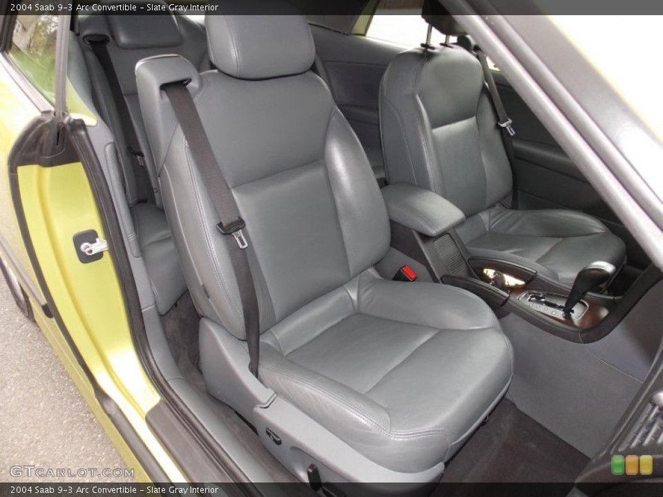Slate Gray Interior Front Seat for the 2004 Saab 9-3 Arc Convertible #79944615
