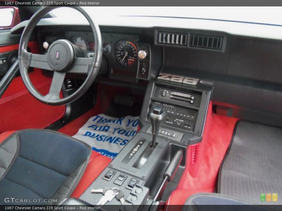 Red Interior Photo for the 1987 Chevrolet Camaro Z28 Sport Coupe #79946009
