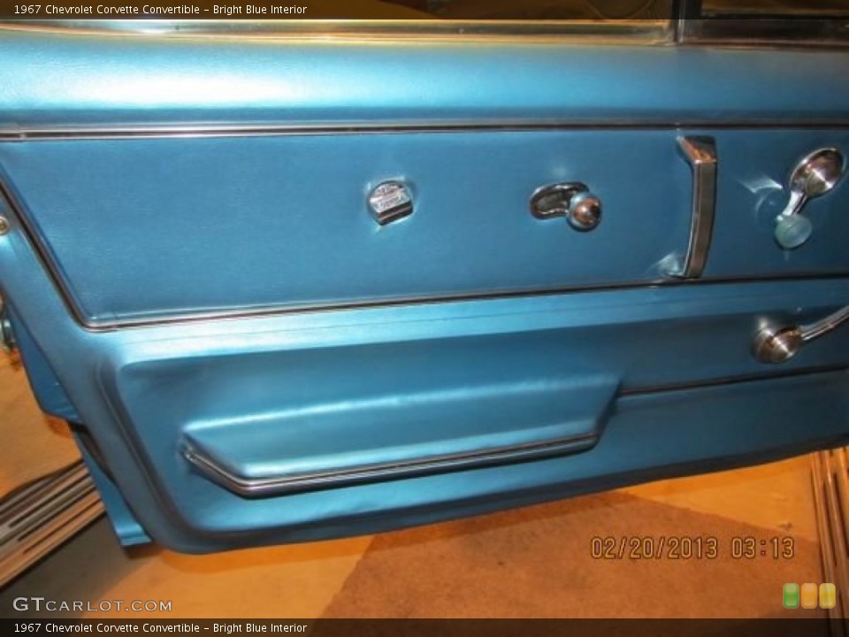 Bright Blue Interior Door Panel for the 1967 Chevrolet Corvette Convertible #79951058