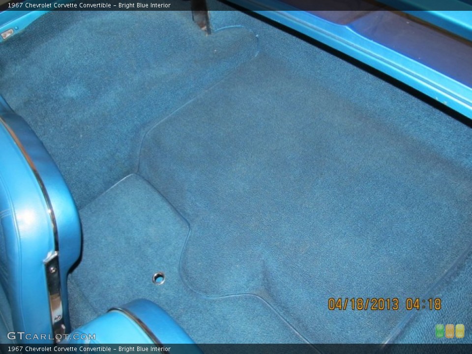 Bright Blue Interior Trunk for the 1967 Chevrolet Corvette Convertible #79951105