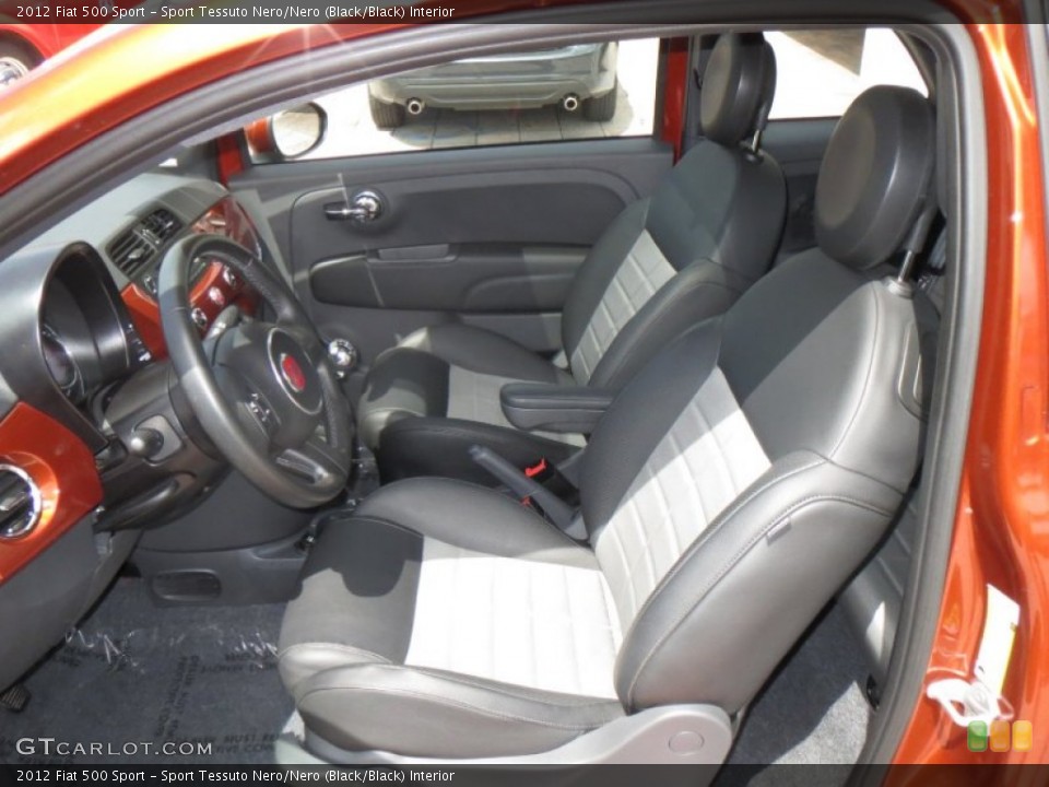 Sport Tessuto Nero/Nero (Black/Black) Interior Photo for the 2012 Fiat 500 Sport #79951202