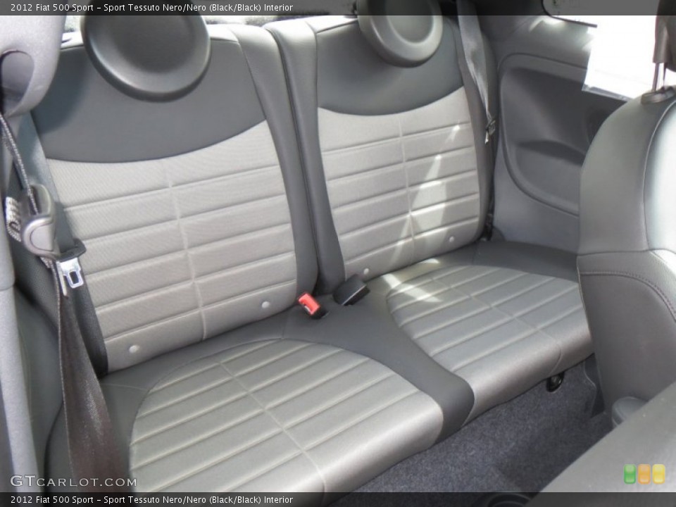 Sport Tessuto Nero/Nero (Black/Black) Interior Rear Seat for the 2012 Fiat 500 Sport #79951238