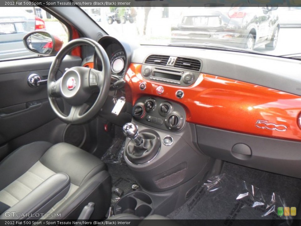 Sport Tessuto Nero/Nero (Black/Black) Interior Dashboard for the 2012 Fiat 500 Sport #79951262