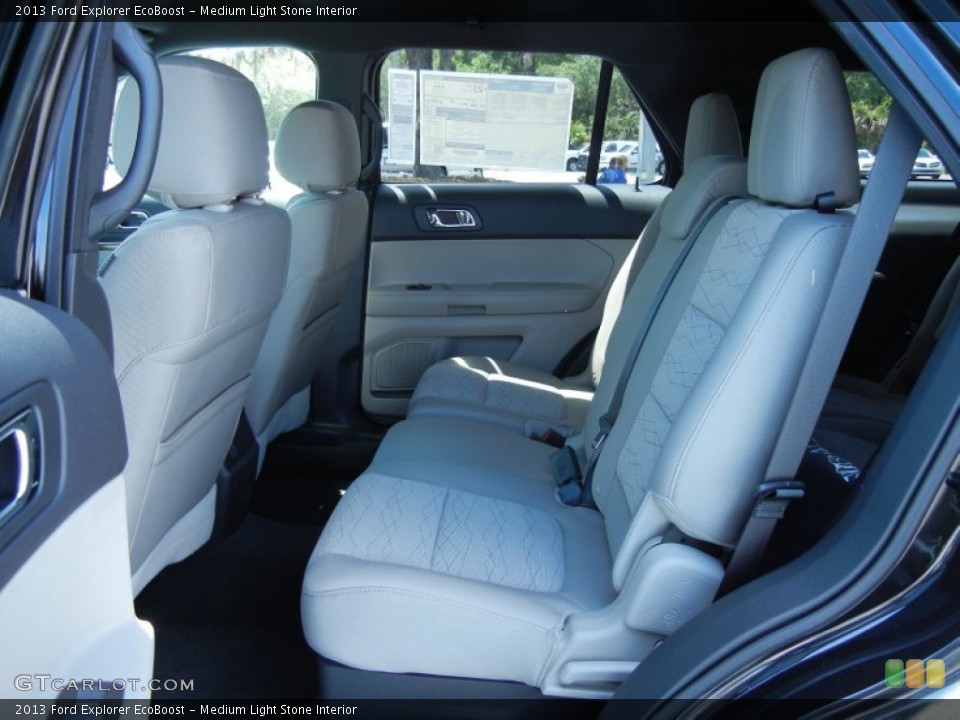 Medium Light Stone Interior Rear Seat for the 2013 Ford Explorer EcoBoost #79952321