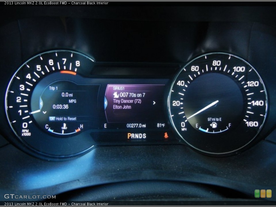 Charcoal Black Interior Gauges for the 2013 Lincoln MKZ 2.0L EcoBoost FWD #79953301