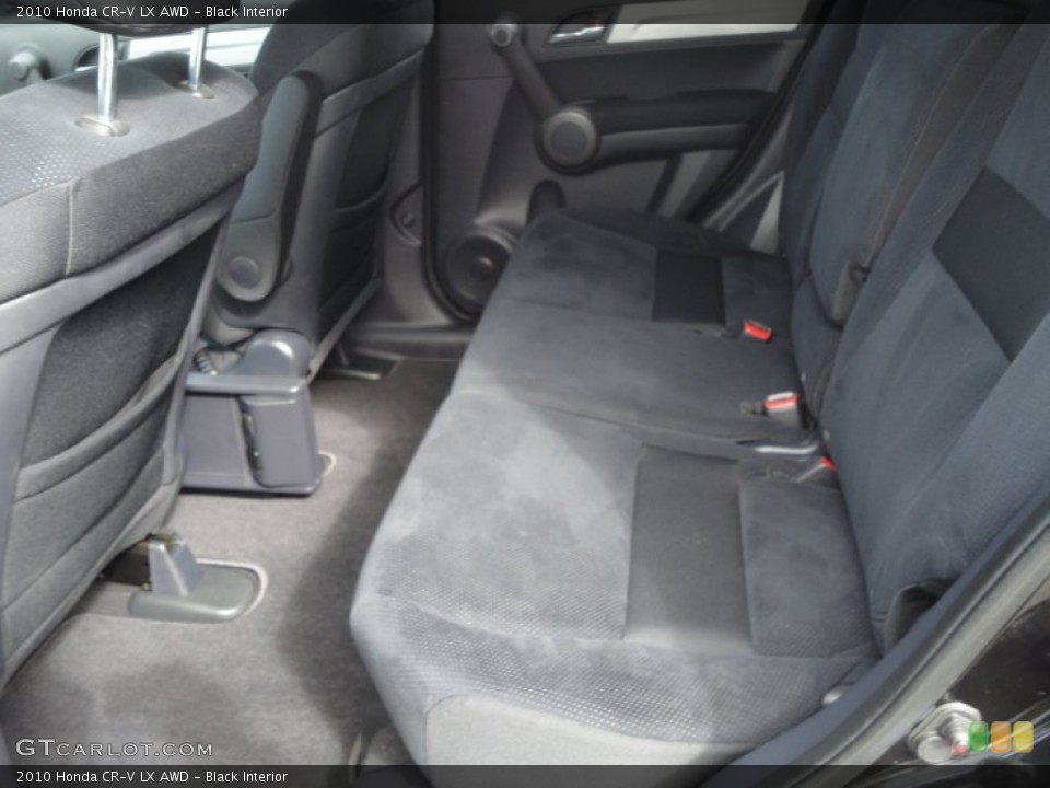 Black Interior Rear Seat for the 2010 Honda CR-V LX AWD #79953847