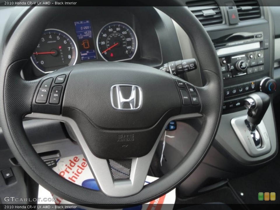 Black Interior Steering Wheel for the 2010 Honda CR-V LX AWD #79954076