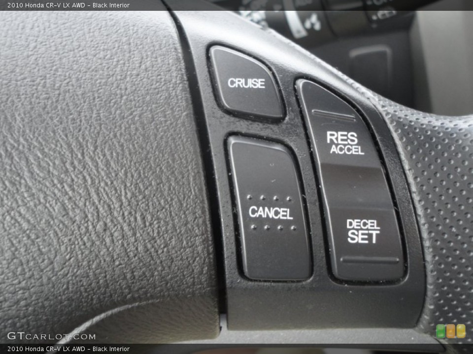Black Interior Controls for the 2010 Honda CR-V LX AWD #79954157
