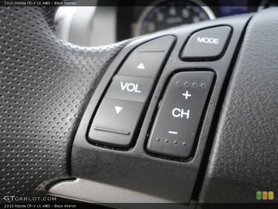 Black Interior Controls for the 2010 Honda CR-V LX AWD #79954171