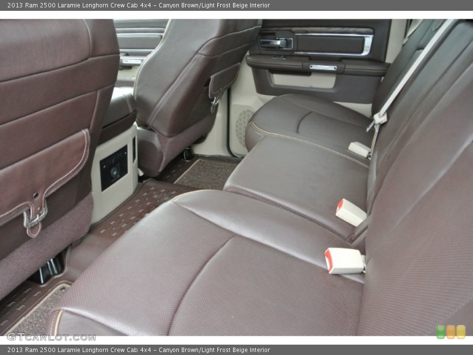 Canyon Brown/Light Frost Beige Interior Rear Seat for the 2013 Ram 2500 Laramie Longhorn Crew Cab 4x4 #79954968
