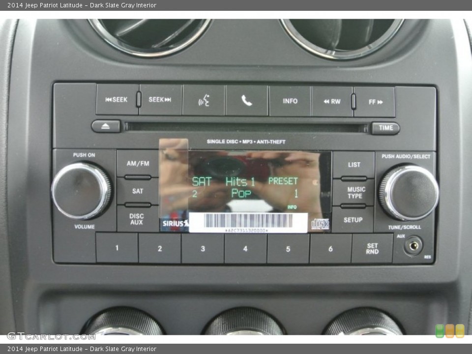 Dark Slate Gray Interior Audio System for the 2014 Jeep Patriot Latitude #79956428
