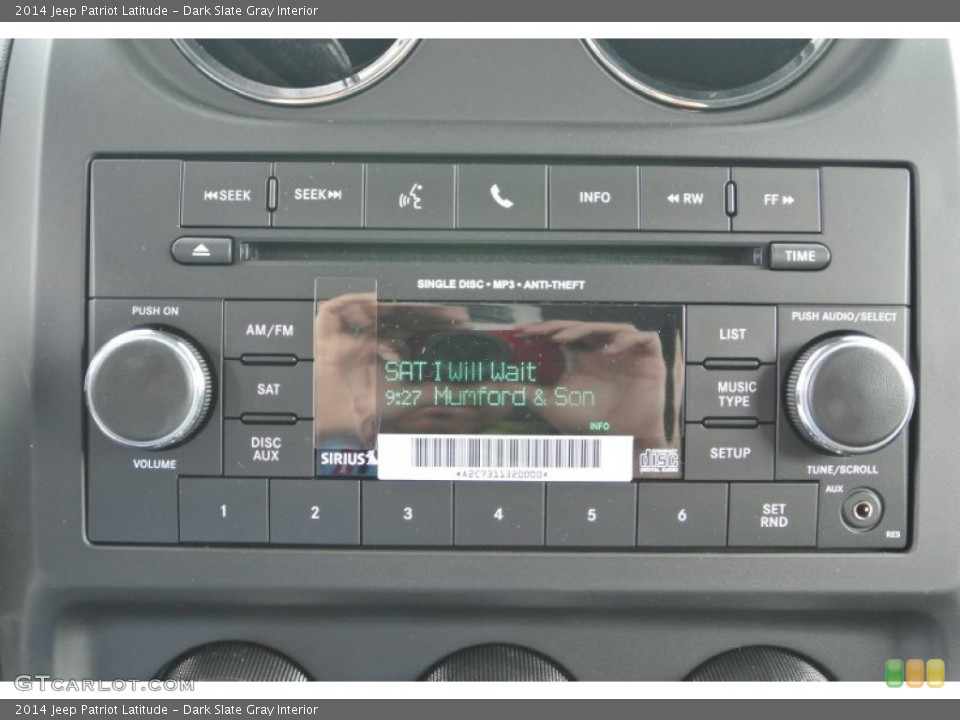Dark Slate Gray Interior Audio System for the 2014 Jeep Patriot Latitude #79957436