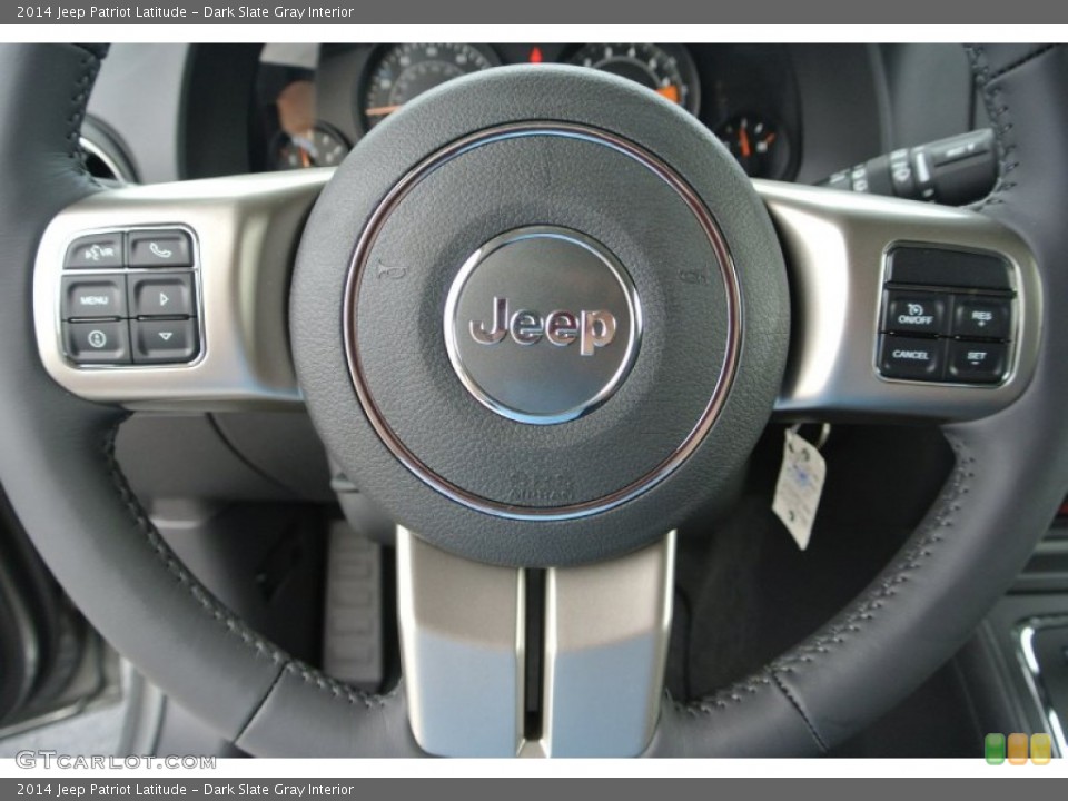Dark Slate Gray Interior Steering Wheel for the 2014 Jeep Patriot Latitude #79957459