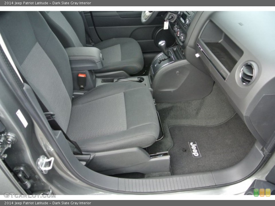 Dark Slate Gray Interior Front Seat for the 2014 Jeep Patriot Latitude #79957566