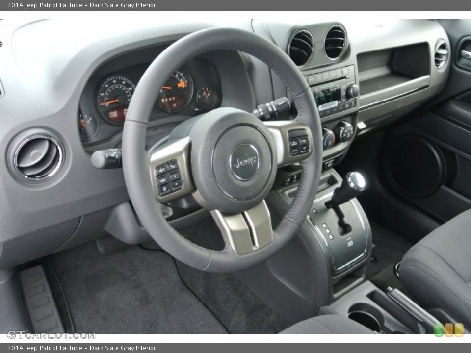 Dark Slate Gray Interior Dashboard for the 2014 Jeep Patriot Latitude #79957646