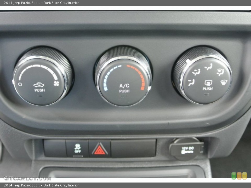 Dark Slate Gray Interior Controls for the 2014 Jeep Patriot Sport #79957883