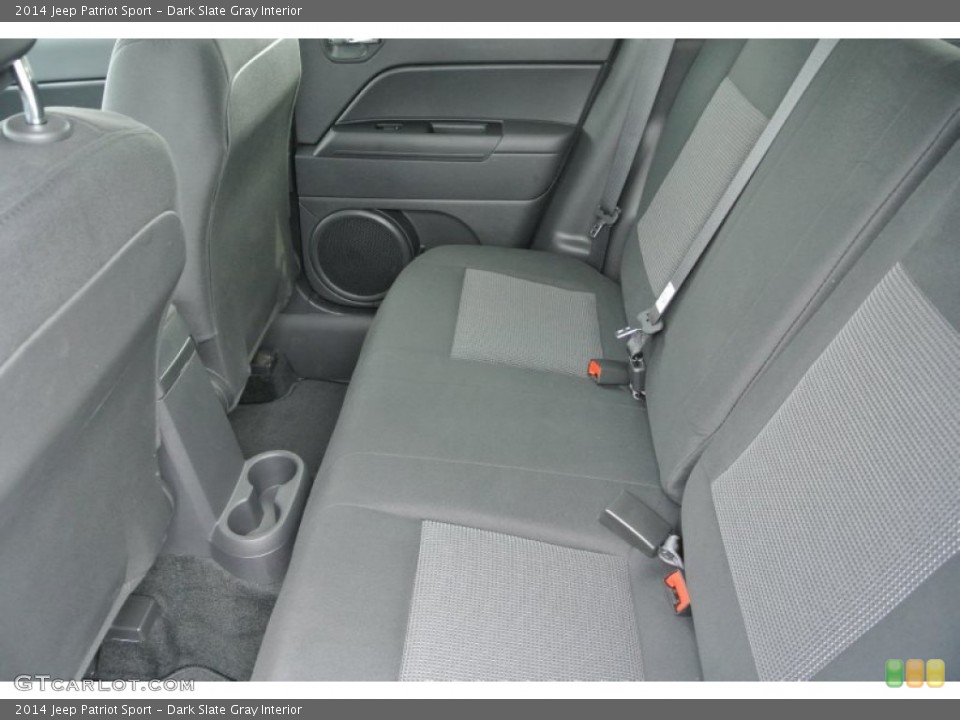 Dark Slate Gray Interior Rear Seat for the 2014 Jeep Patriot Sport #79957961