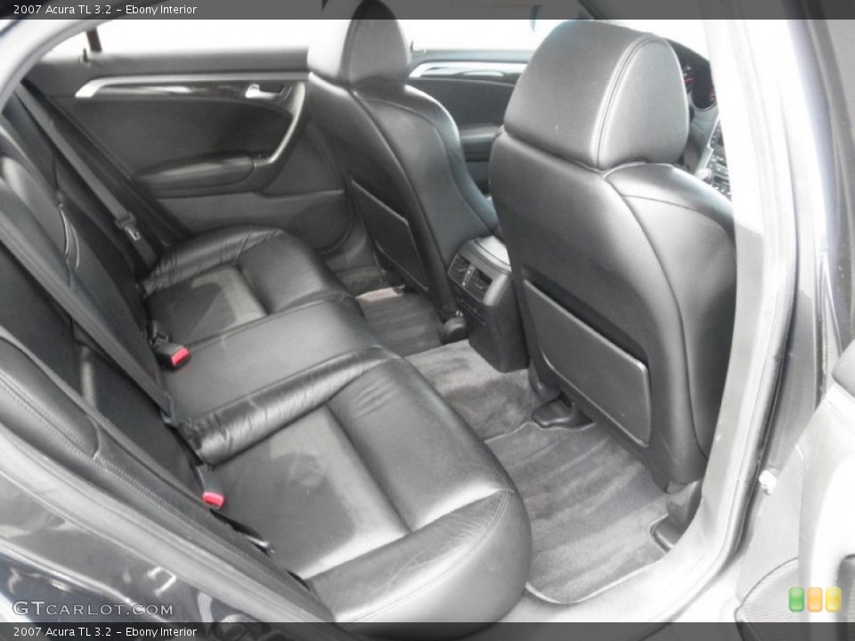 Ebony Interior Rear Seat for the 2007 Acura TL 3.2 #79957968