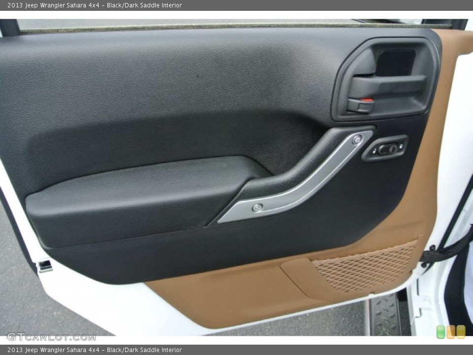 Black/Dark Saddle Interior Door Panel for the 2013 Jeep Wrangler Sahara 4x4 #79958783