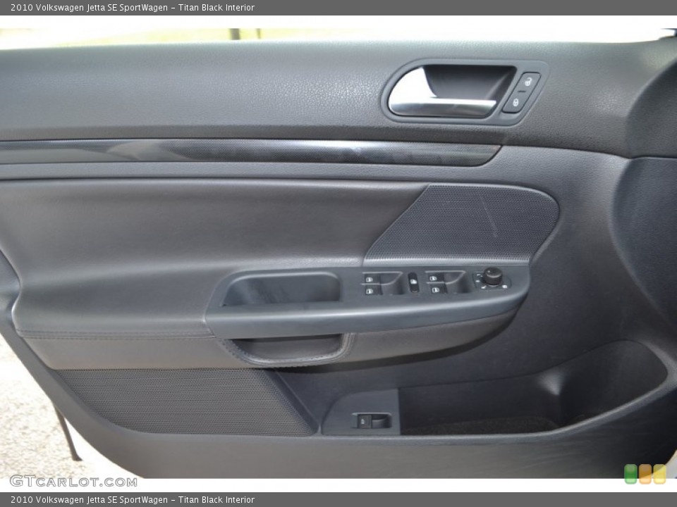 Titan Black Interior Door Panel for the 2010 Volkswagen Jetta SE SportWagen #79959983