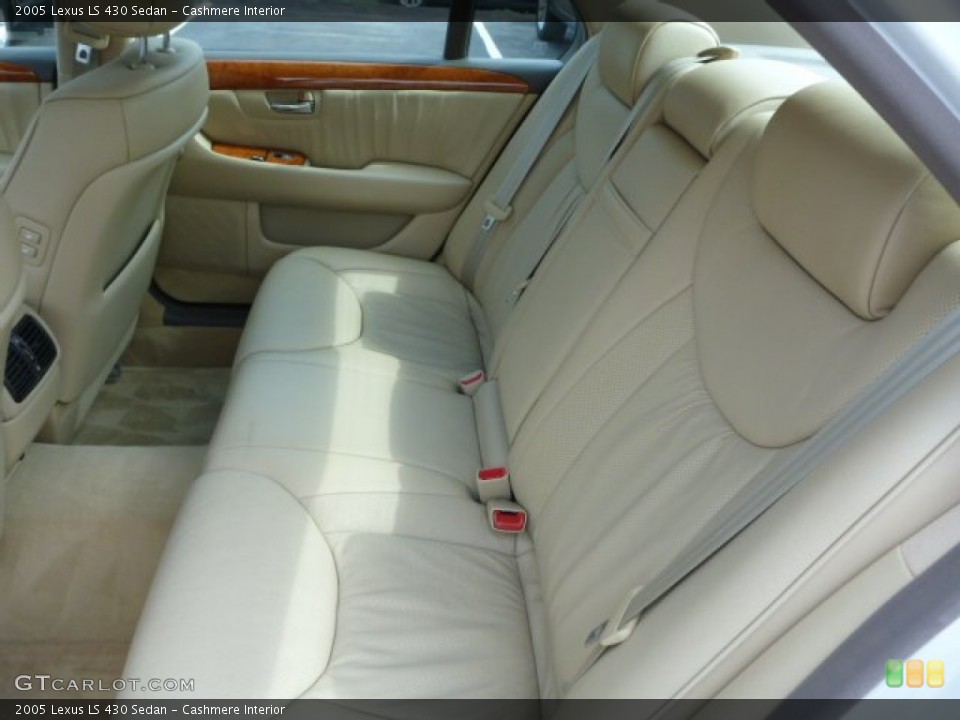 Cashmere Interior Rear Seat for the 2005 Lexus LS 430 Sedan #79960271
