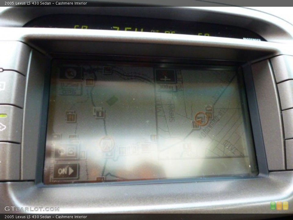 Cashmere Interior Navigation for the 2005 Lexus LS 430 Sedan #79960307