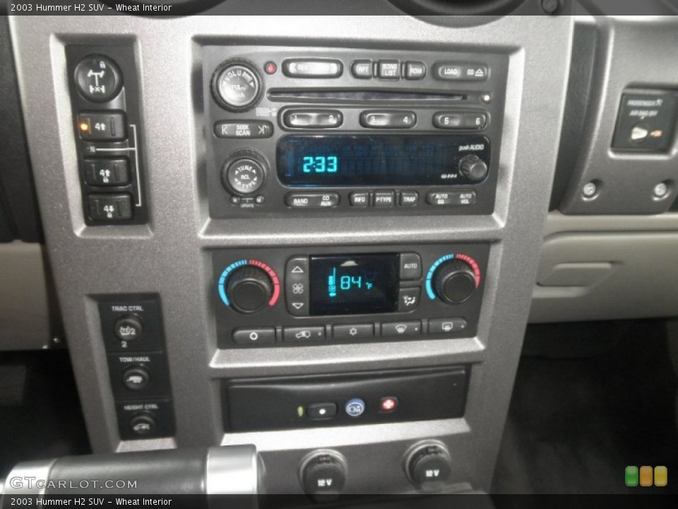 Wheat Interior Controls for the 2003 Hummer H2 SUV #79961459