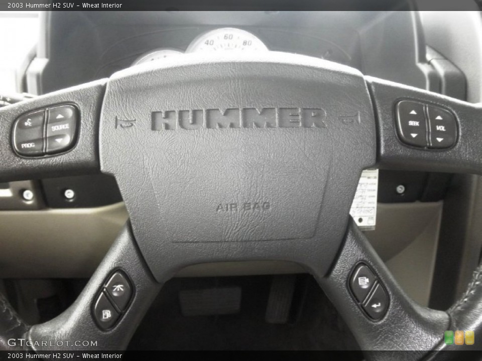 Wheat Interior Controls for the 2003 Hummer H2 SUV #79961519