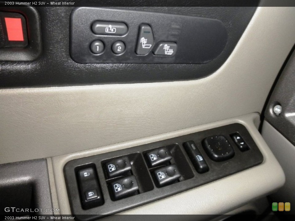 Wheat Interior Controls for the 2003 Hummer H2 SUV #79961564