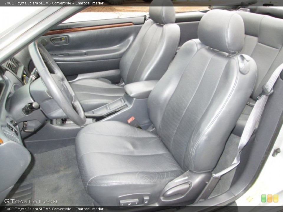 Charcoal Interior Front Seat for the 2001 Toyota Solara SLE V6 Convertible #79966501
