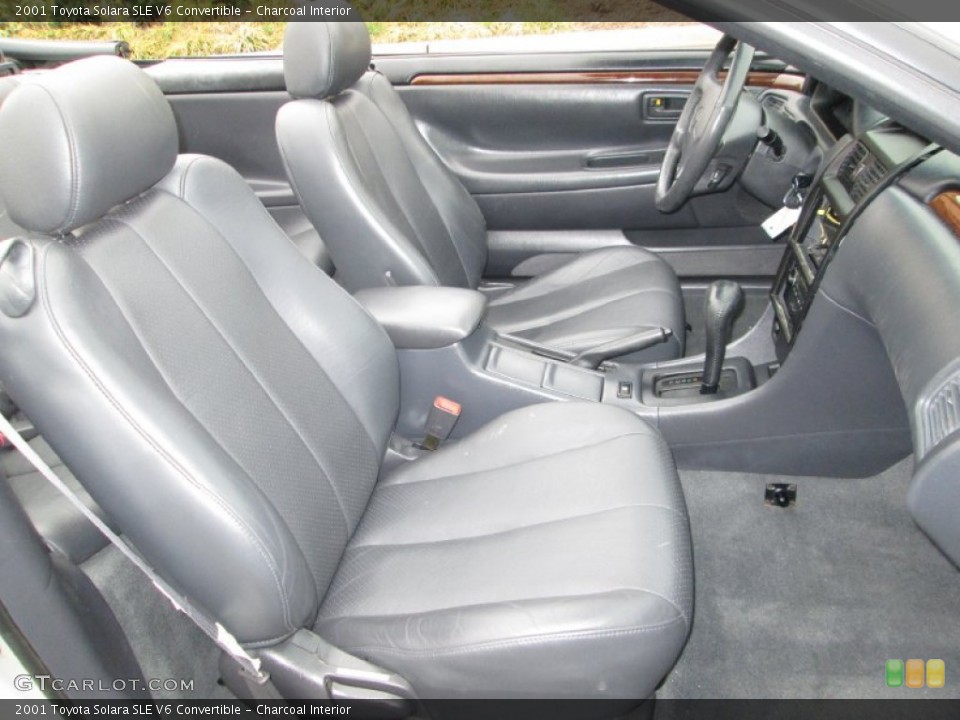 Charcoal Interior Front Seat for the 2001 Toyota Solara SLE V6 Convertible #79966526