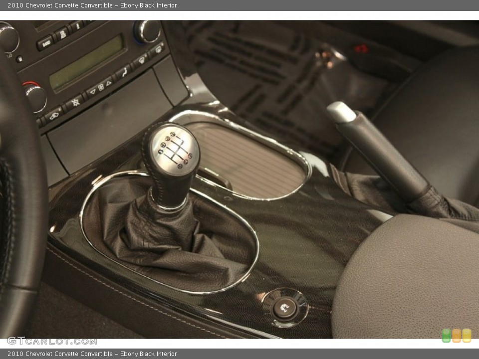 Ebony Black Interior Transmission for the 2010 Chevrolet Corvette Convertible #79966811
