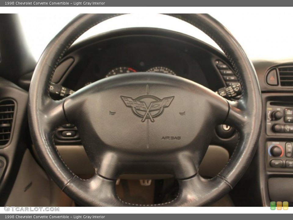Light Gray Interior Steering Wheel for the 1998 Chevrolet Corvette Convertible #79967294