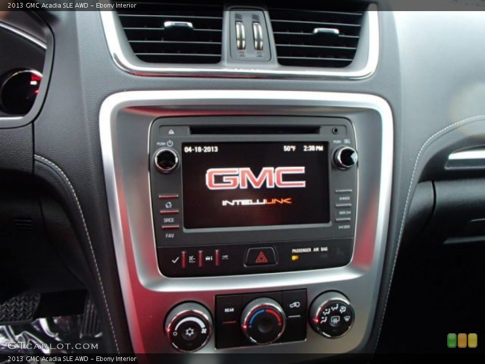 Ebony Interior Controls for the 2013 GMC Acadia SLE AWD #79967589
